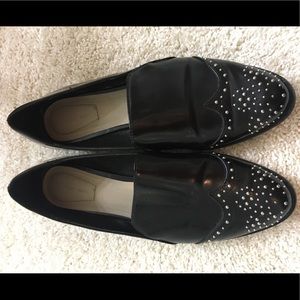 Zara studded loafers